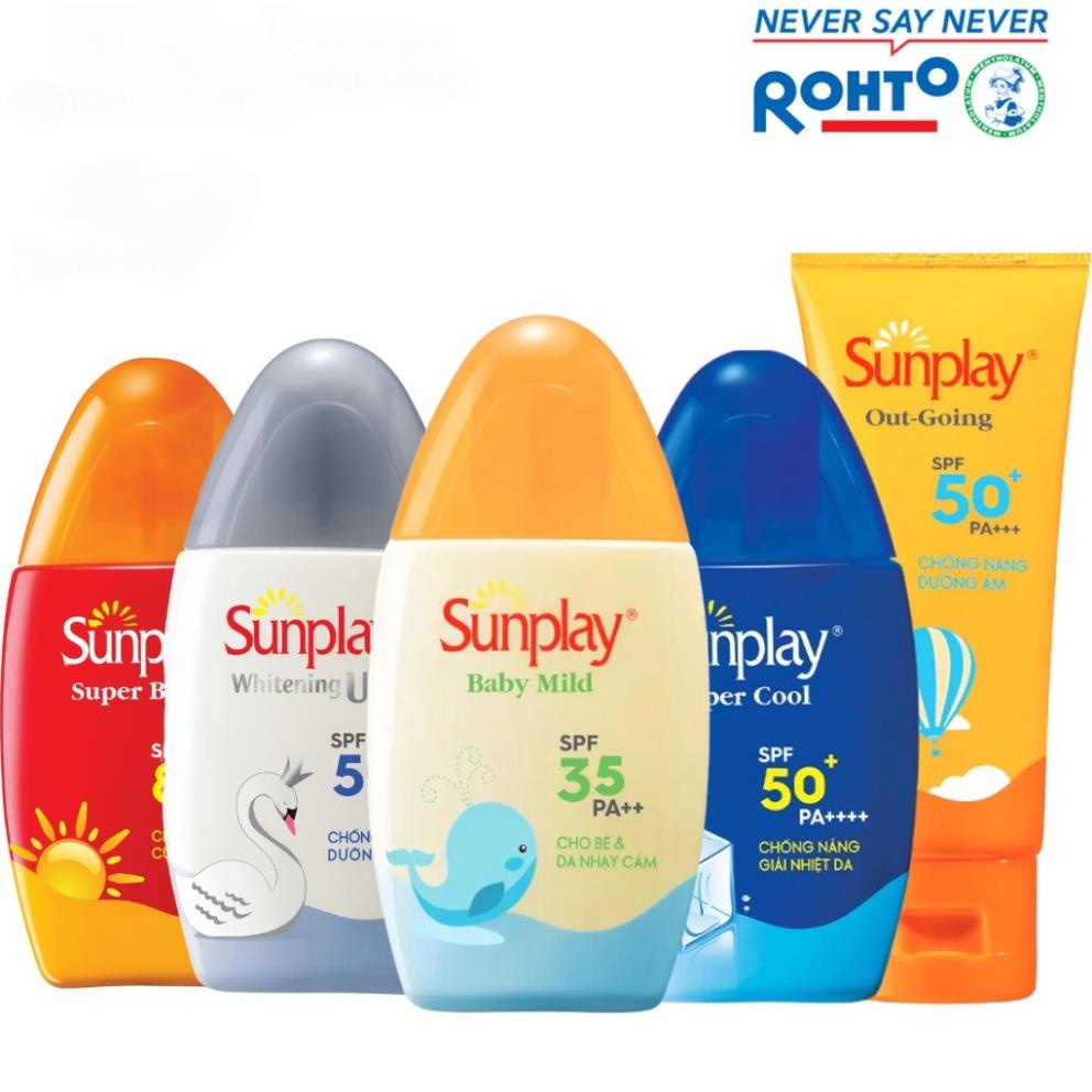 Kem Chống Nắng SUNPLAY Dưỡng Ẩm Trắng Da,Chống Nước, Giải Nhiệt (30g/70g)