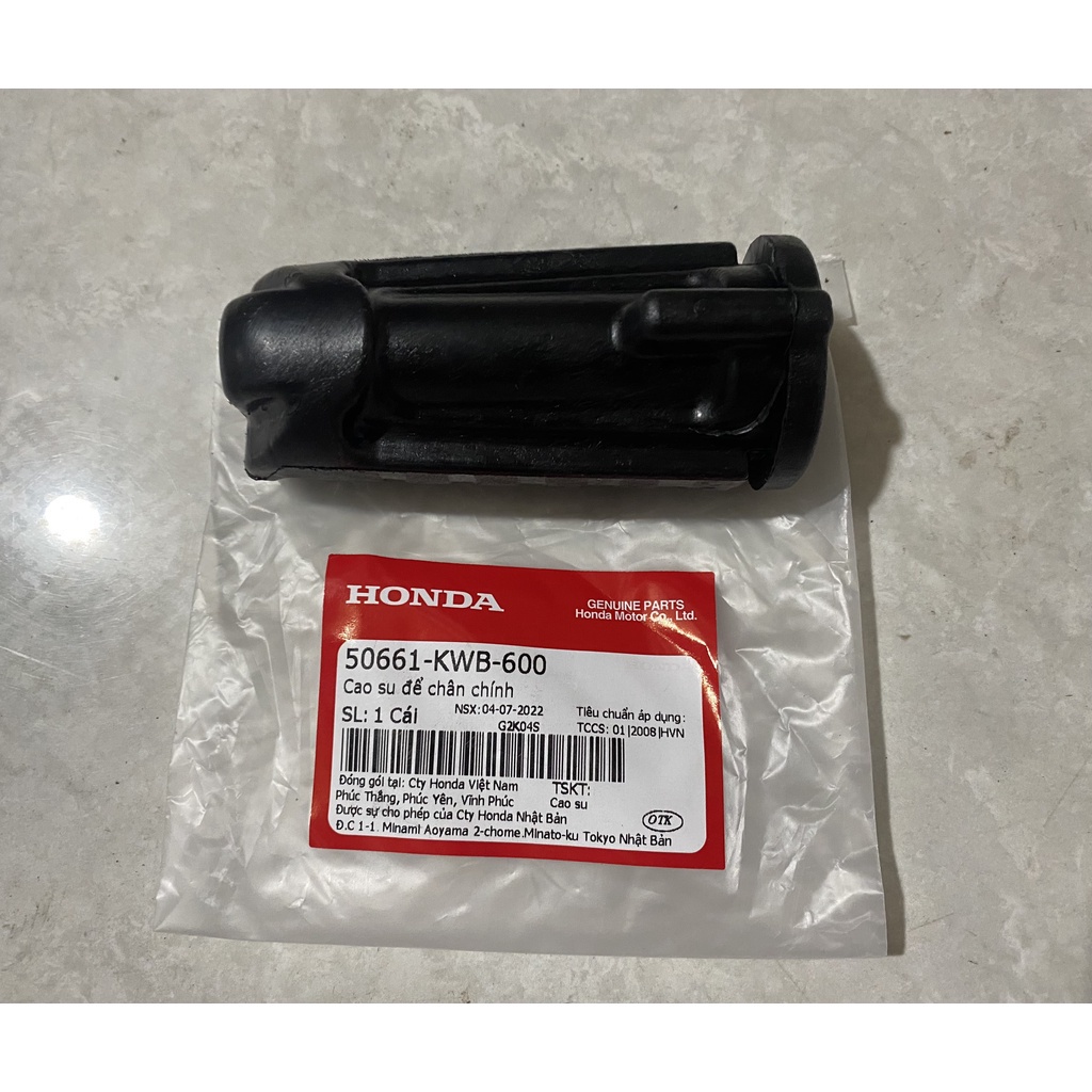 Cao su để chân giữa WAVE RSX110, S110, RS110 chính hãng Honda
