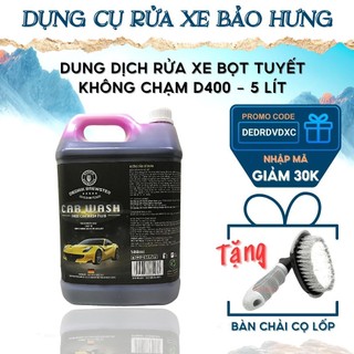 Dung dịch rửa xe không chạm d400 nước tẩy rửa xe bọt tuyết car wash chăm sóc xe máy ô tô - dedrik brewter can 5 lít .