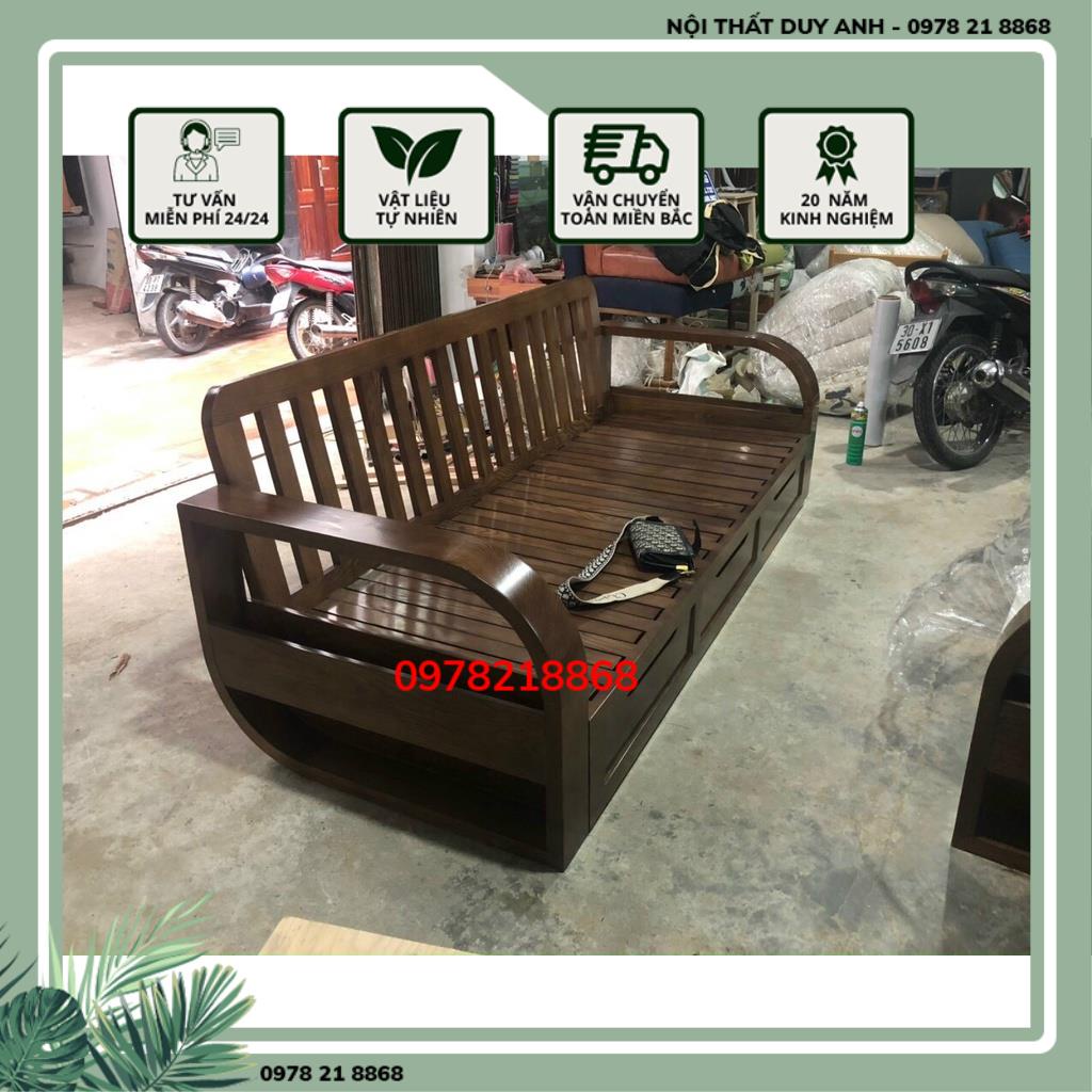 Sofa giường gỗ sồi -SFG02