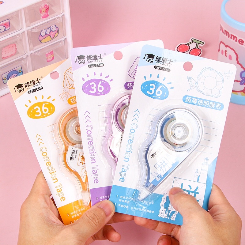 Bút xoá giấy kéo dài khoảng 12cm