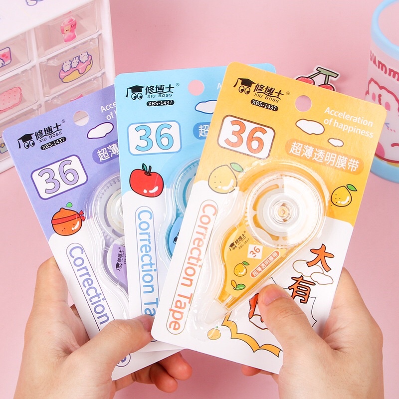 Bút xoá giấy kéo dài khoảng 12cm