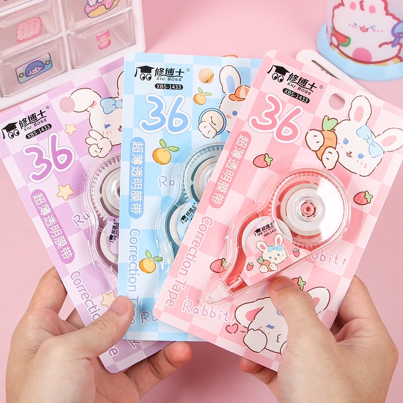 Bút xoá giấy kéo dài khoảng 12cm