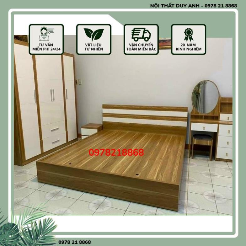Bộ nội thất phòng ngủ gỗ MDF - nội thất hiện đại, tối giản