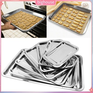 (BH) Khay Nướng Cá Bằng Thép Không Gỉ Hình Chữ Nhật Tiện Dụng