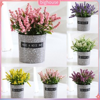 (BH) 1 Nhánh Hoa Oải Hương Nhân Tạo Bằng Nhựa Sống Động Như Thật Dùng Để Trang Trí Bàn Làm Việc