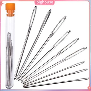 (BH) Set 9 Cây Kim Khâu 3 Kích Thước Bằng Thép Không Gỉ Tiện Dụng