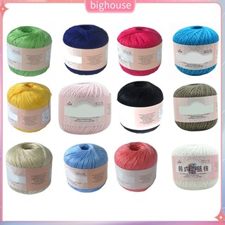 (BH) Cuộn Chỉ Cotton Dùng Để Đan Móc Đồ Thủ Công Tiện Dụng
