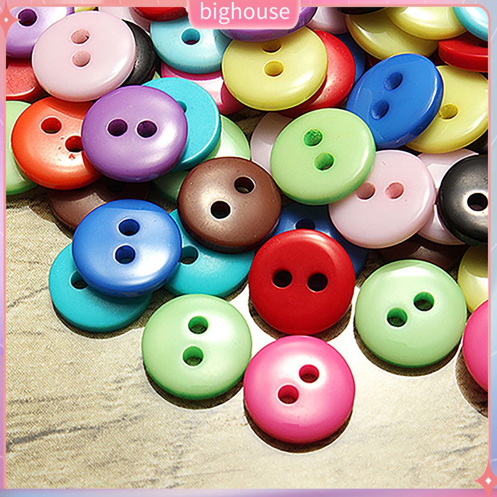 Set 100 Cúc Áo Nhiều Màu Sắc Dành Cho Bé Làm Đồ Thủ Công