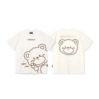 COMBO OVERPRINT BUNNY TEE - OVERPRINT BEAR TEE MISSOUT