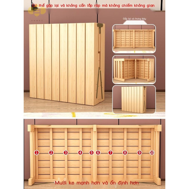 Giường gấp trẻ em có lan can