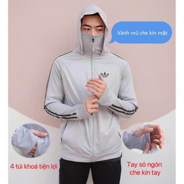 Áo chống nắng nam, Áo khoác chống nắng 2 lớp vải hạt xoàn thông hơi siêu mát mới nhất DLV.store