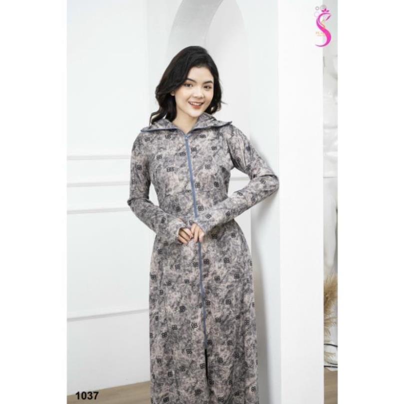 Áo chống nắng dài toàn thân, váy chống nắng vải umi siêu dày dặn chống nắng tốt DLV.store | BigBuy360 - bigbuy360.vn