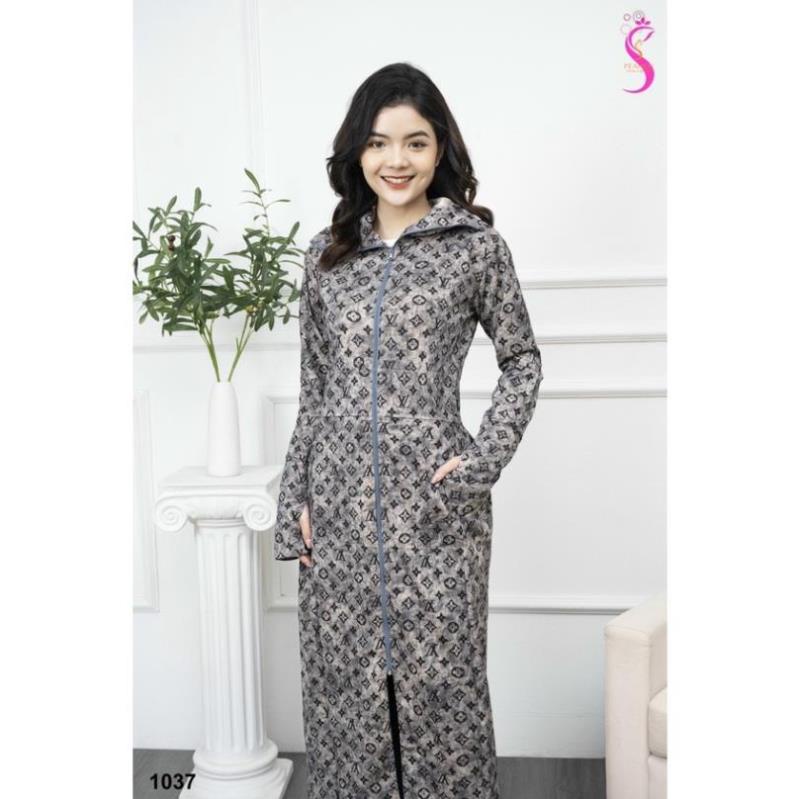 Áo chống nắng dài toàn thân, váy chống nắng vải umi siêu dày dặn chống nắng tốt DLV.store | BigBuy360 - bigbuy360.vn