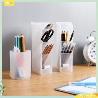 (shopeestore) Khay trong suốt bằng nhựa để đựng bút cọ đồ mỹ phẩm tiện lợi