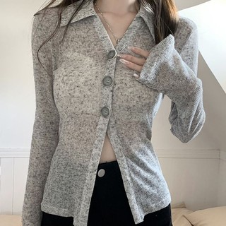 Áo sơ mi nữ tay dài kiểu dáng retro thời trang cá tính