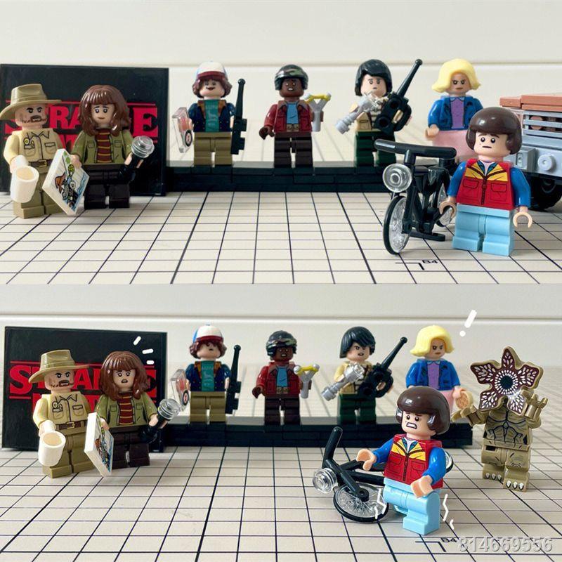 Tương thích với Lego xếp hình khó Stranger Things lộn ngược thế giới bé trai bé gái đồ chơi trẻ em lắp ghép 75810