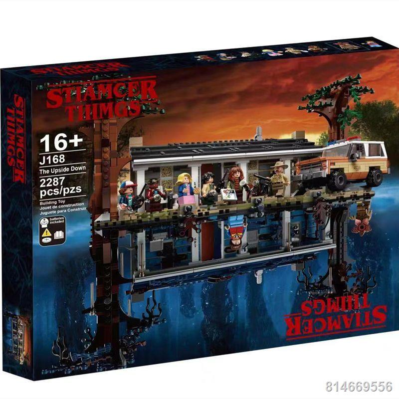 Tương thích với Lego xếp hình khó Stranger Things lộn ngược thế giới bé trai bé gái đồ chơi trẻ em lắp ghép 75810