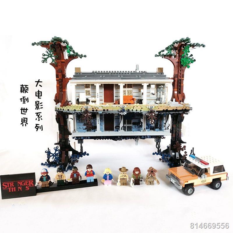 Tương thích với Lego xếp hình khó Stranger Things lộn ngược thế giới bé trai bé gái đồ chơi trẻ em lắp ghép 75810