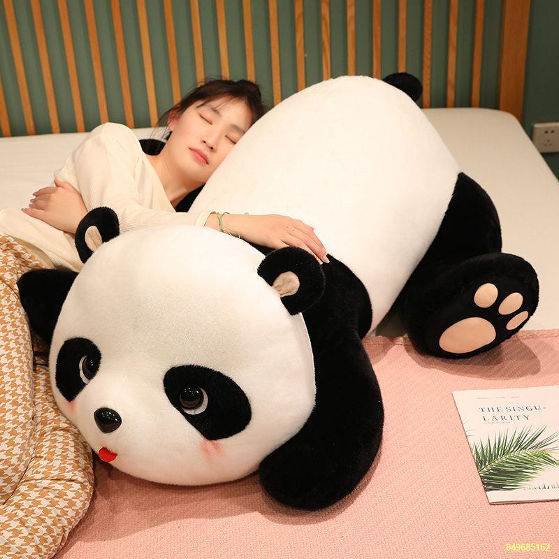 Gấu trúc sang trọng Đồ chơi ôm búp bê ngủ Gấu trúc khổng lồ Búp bê ôm gối búp bê gấu