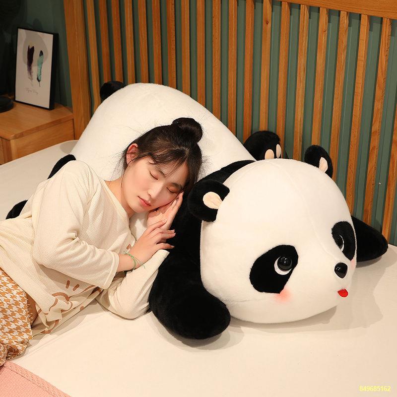 Gấu trúc sang trọng Đồ chơi ôm búp bê ngủ Gấu trúc khổng lồ Búp bê ôm gối búp bê gấu