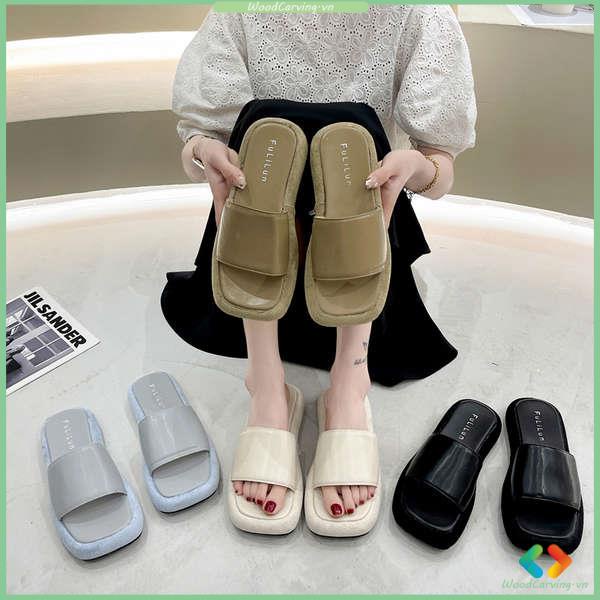 Dép sandal nữ dép đi trong nhà cao cấp Hàn Quốc đế dày