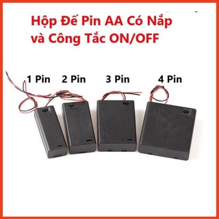 Đế Pin con thỏ đế pin AA, Pin, 2 Pin, 3 Pin, 4 Pin,  có nắp và công tắc ON/OFF, pin con thỏ, pin 1,5V