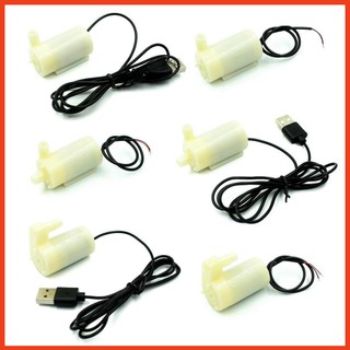 Máy bơm mini 3V-5V kèm dây USB, máy bơm chìm siêu nhỏ, lưu lượng 96 lít một giờ - Máy bơm đứng, máy bơm ngang