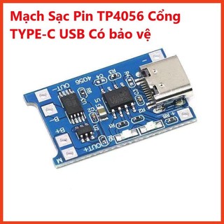 Mạch sạc pin tp4056 cổng type-c usb có bảo vệ