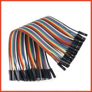 Bộ 40 sợi dây nối 40p 7 màu dài 10cm / 21cm - dây cắm test mạch