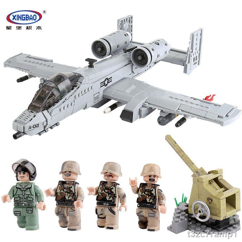 Starcastle XB-06022 Xếp Hình Tương Thích Với Lego A10 Mô Hình Máy Bay Tiêm Kích Khối Xây Dựng Hạt Nhỏ Tự Làm Đồ Chơi