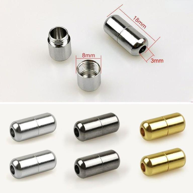 Set 2 nút khóa dây giày bằng kim loại không cần buộc cho giày người lớn / trẻ em hàng hot trend