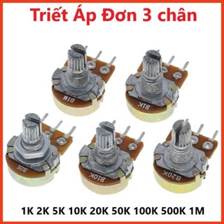 Triết Áp Đơn 3 chân 1K 2K 5K 10K 20K 50K 100K 500K 1M chất lượng cao, biến trở Volum