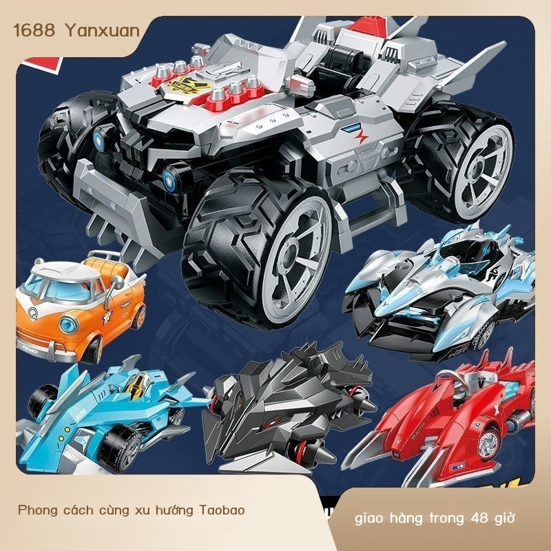Khai sáng khối xây dựng xe bay QQ tương thích với đồ chơi Lego lắp ráp đua trẻ em Monkey King mecha