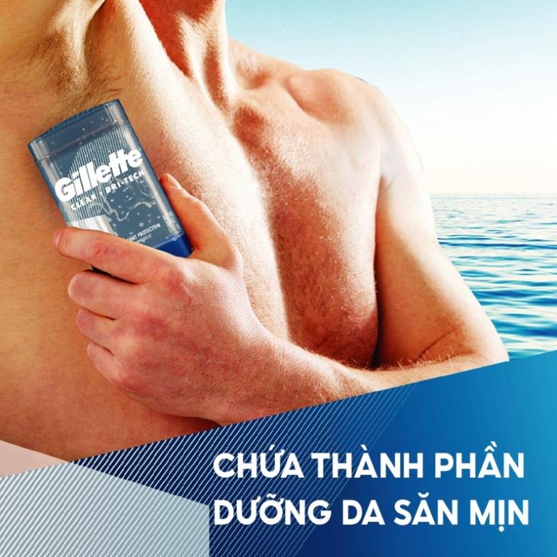 Lăn khử mùi nam Gillette Clear Gel 107g / Sáp 96g Sport Active Arctic Ice Cool Wave 6in1 Ultimate Clear Rush