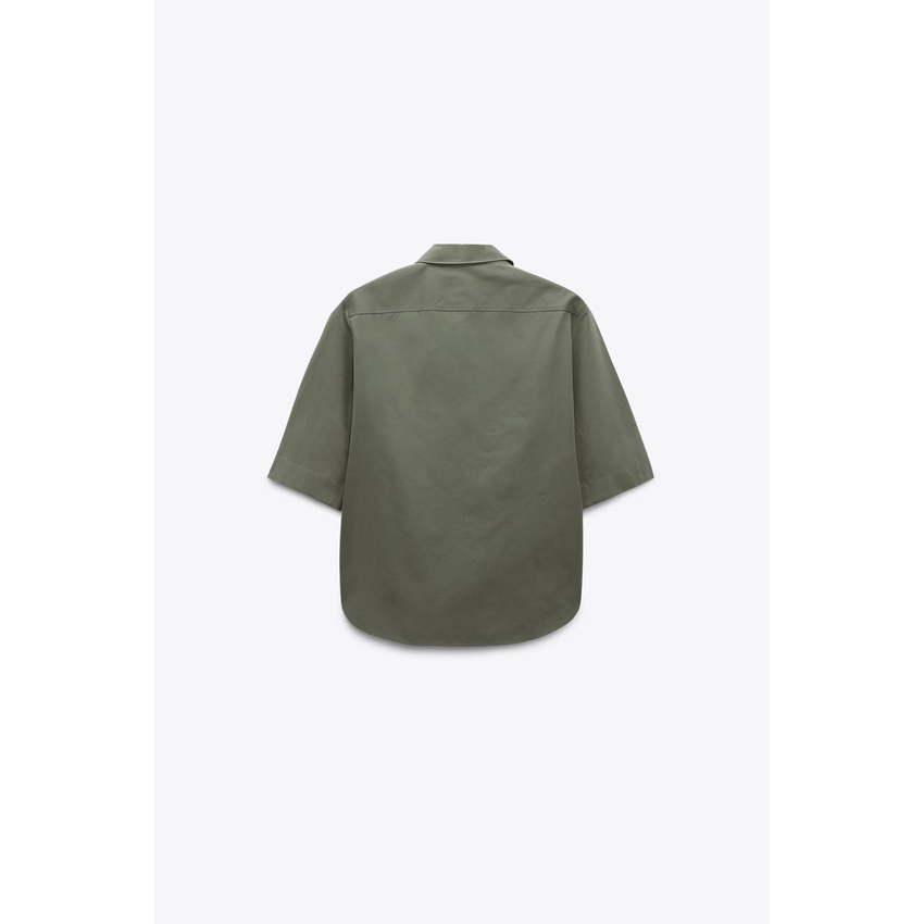 Made in Morocco - Áo Zara Sơ Mi Lụa cotton thô mát và quần cùng bộ trơn