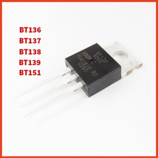 Triac bt136 bt137 bt138 bt139 bt151 600e/800r 600v to220