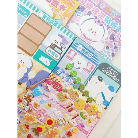 Sticker Dán Trang Trí Sổ Tay Hình Công Chúa Cuckoo melon 3d Dễ Thương Dành Cho Bé Gái