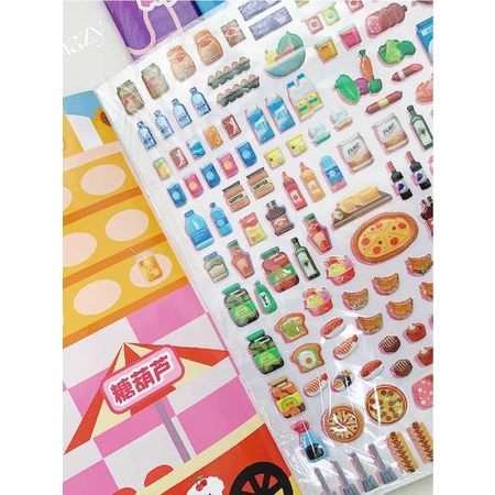 Sticker Dán Trang Trí Sổ Tay Hình Công Chúa Cuckoo melon 3d Dễ Thương Dành Cho Bé Gái