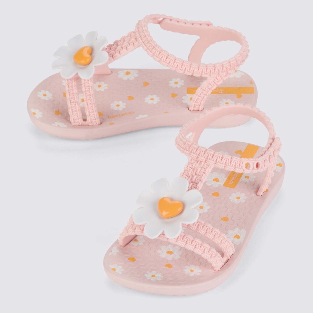 Dép Ipanema hoa cúc Detalhes cho bé gái