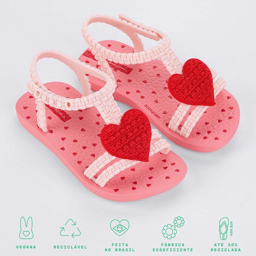 Dép Ipanema trái tim bé gái hàng chính hãng