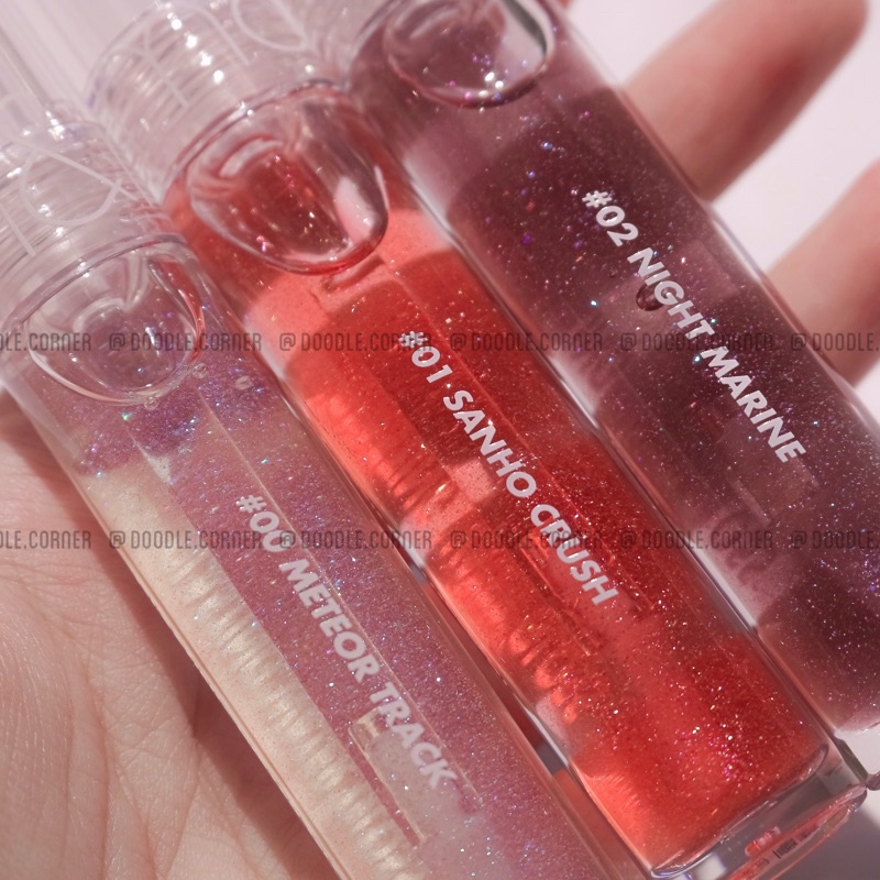 Son tint bóng nhũ Romand Glasting Water Gloss