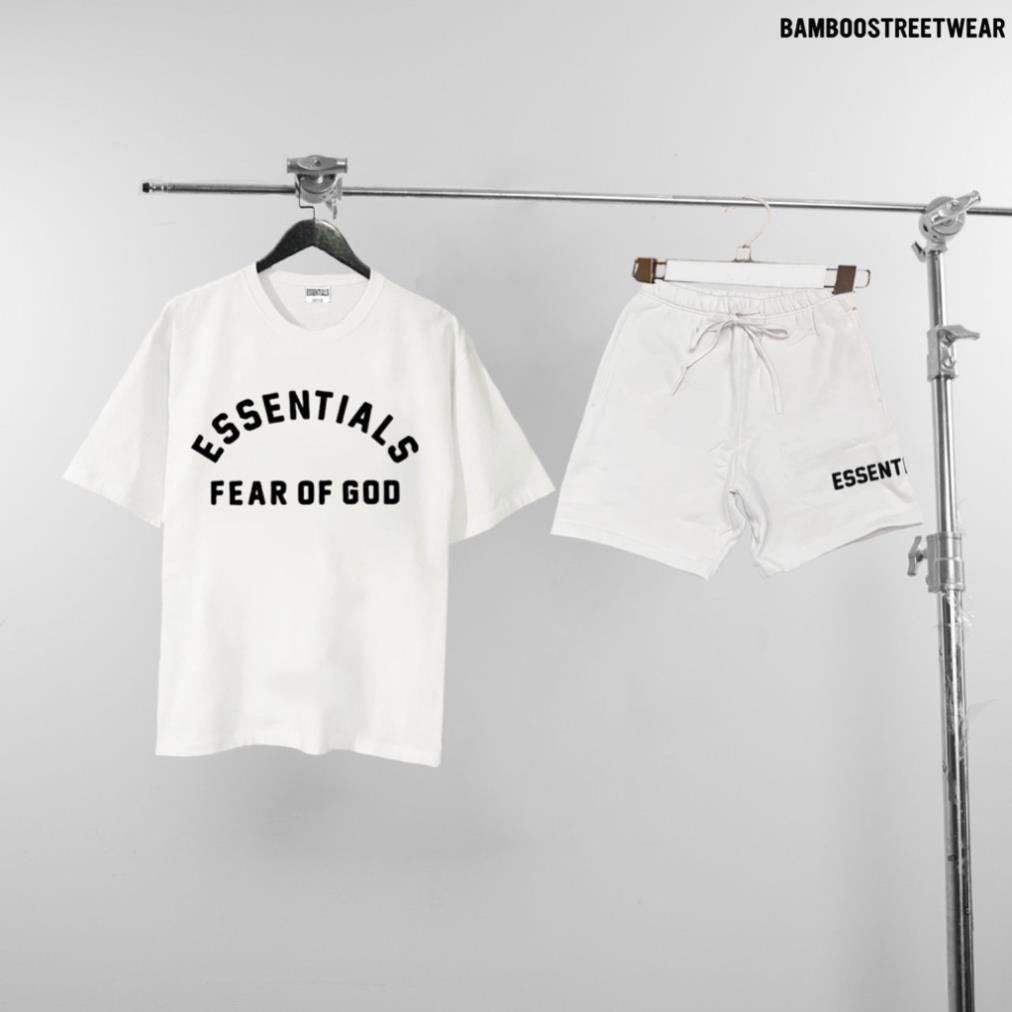 Bộ Thể Thao Nam Nữ Esstential SX BamBoo Bộ Quần Áo thun Unisex