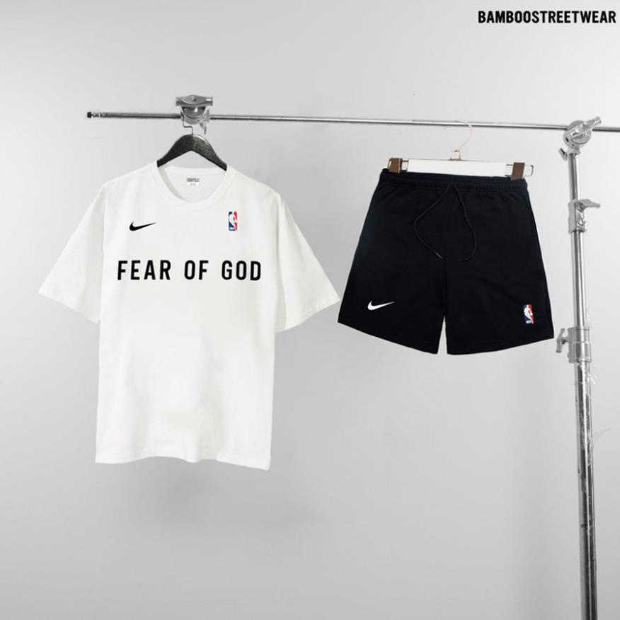 Bộ Thể Thao Nam Nữ Fear of gold  SX BamBoo Bộ Quần Áo thun Unisex Fear of gold