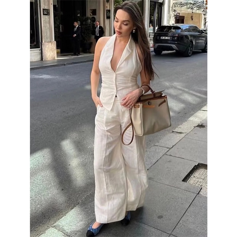 Made in Morocco - Áo Zara Vải Lanh Cao Cấp hở lưng sexy