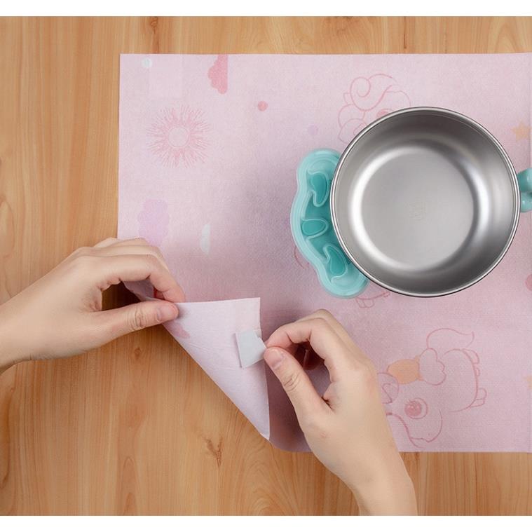 Tấm Lót Bàn Ăn Cho Bé Ăn Dặm - Tấm Lót Chống Thấm Cho Bé - Miếng Lót Tủ