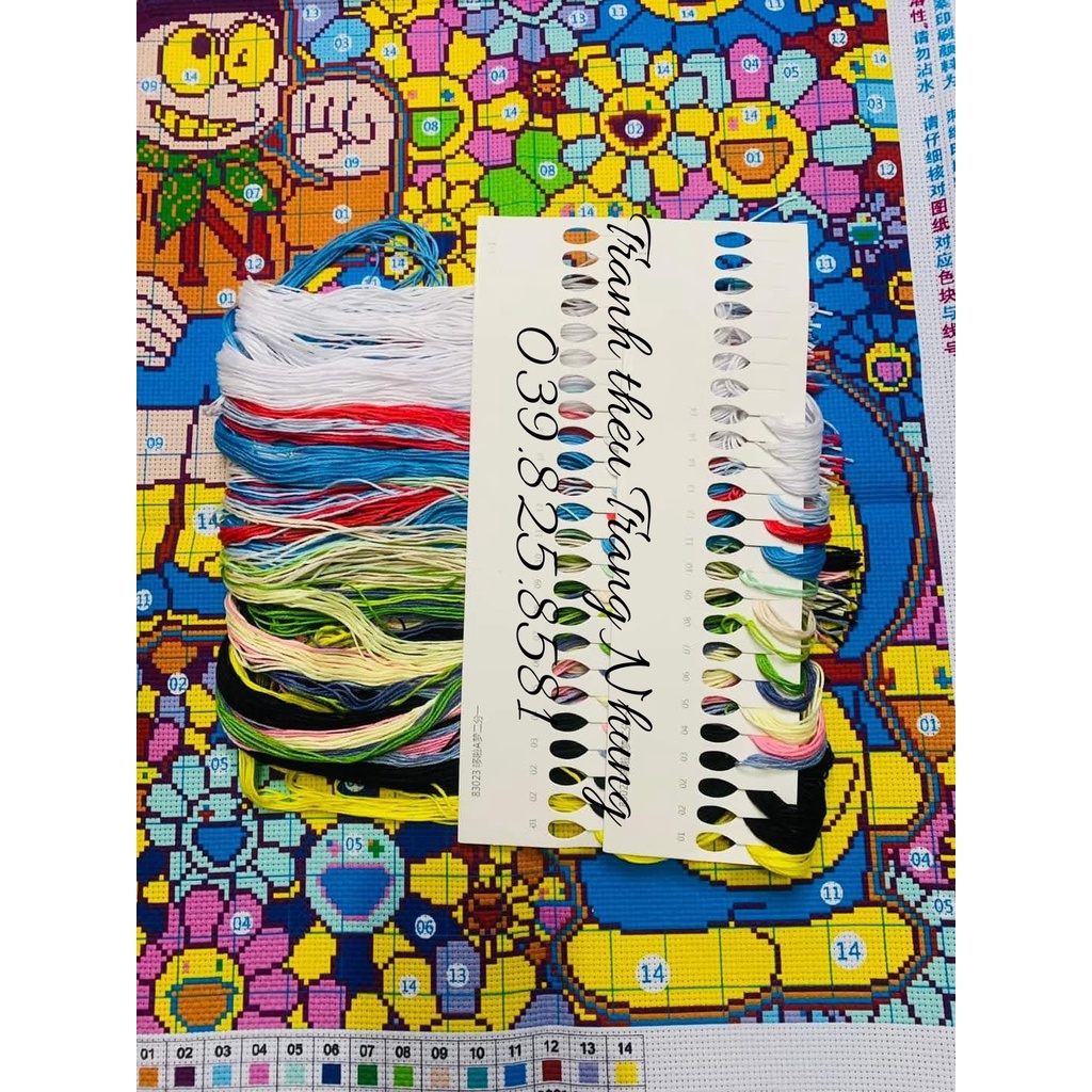 Tranh thêu chữ thập Doremon và Nobita 83023