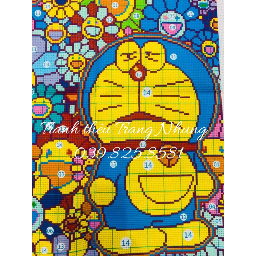 Tranh thêu chữ thập Doremon và Nobita 83023