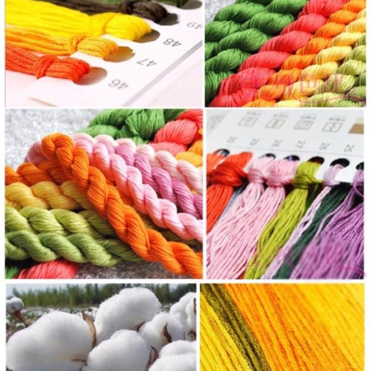 Tranh thêu chữ thập cô gái ôm hoa hướng dương - thêu kín 83011