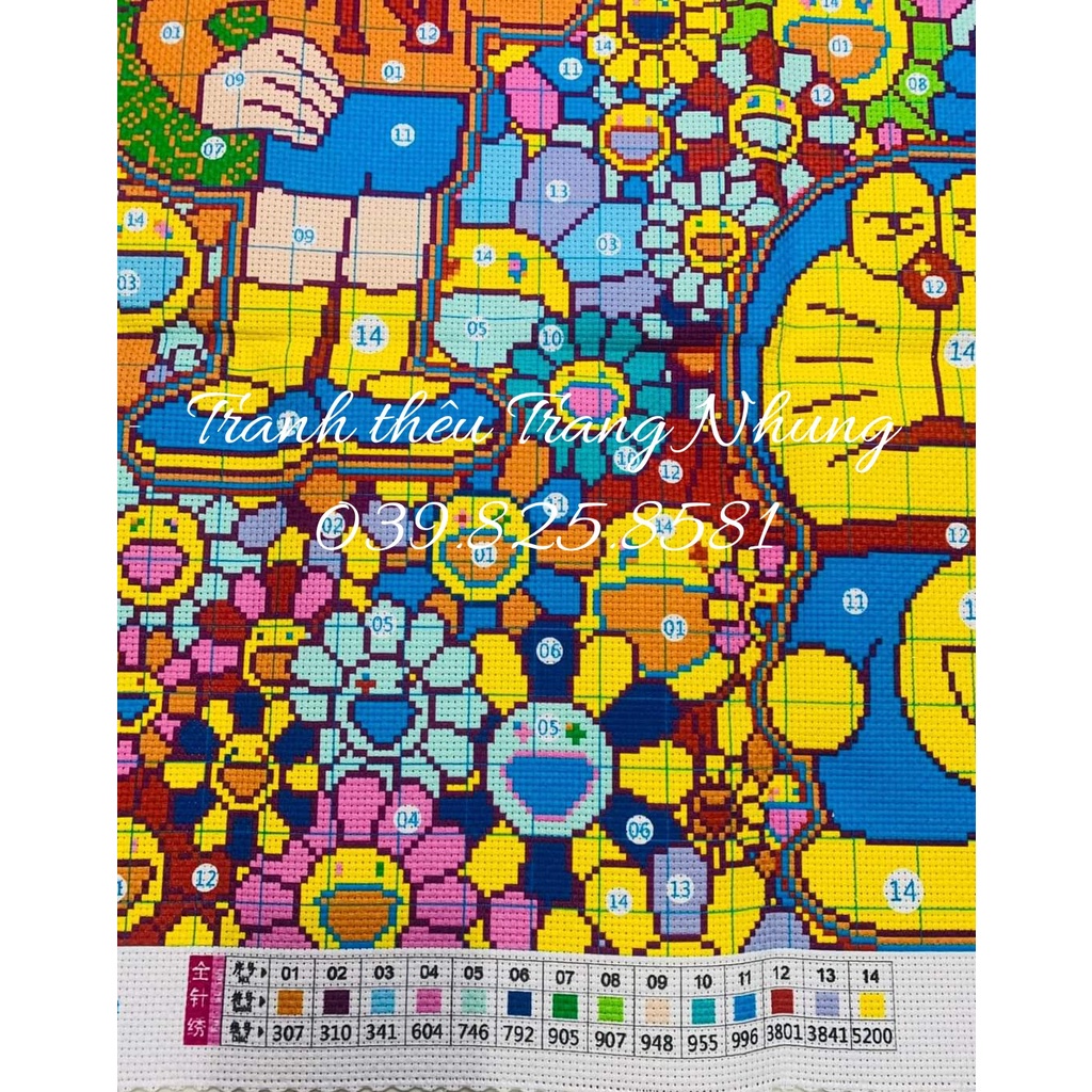 Tranh thêu chữ thập Doremon và Nobita 83023